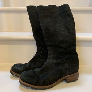 Ugg Broome suede boots with shearling.